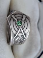 Schützen Ring mit 2 Karabiner Hand Made