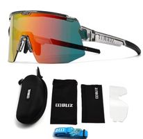 NEU! BLIZ Sportbrille: Transparent-Kristall & Rot-Orange