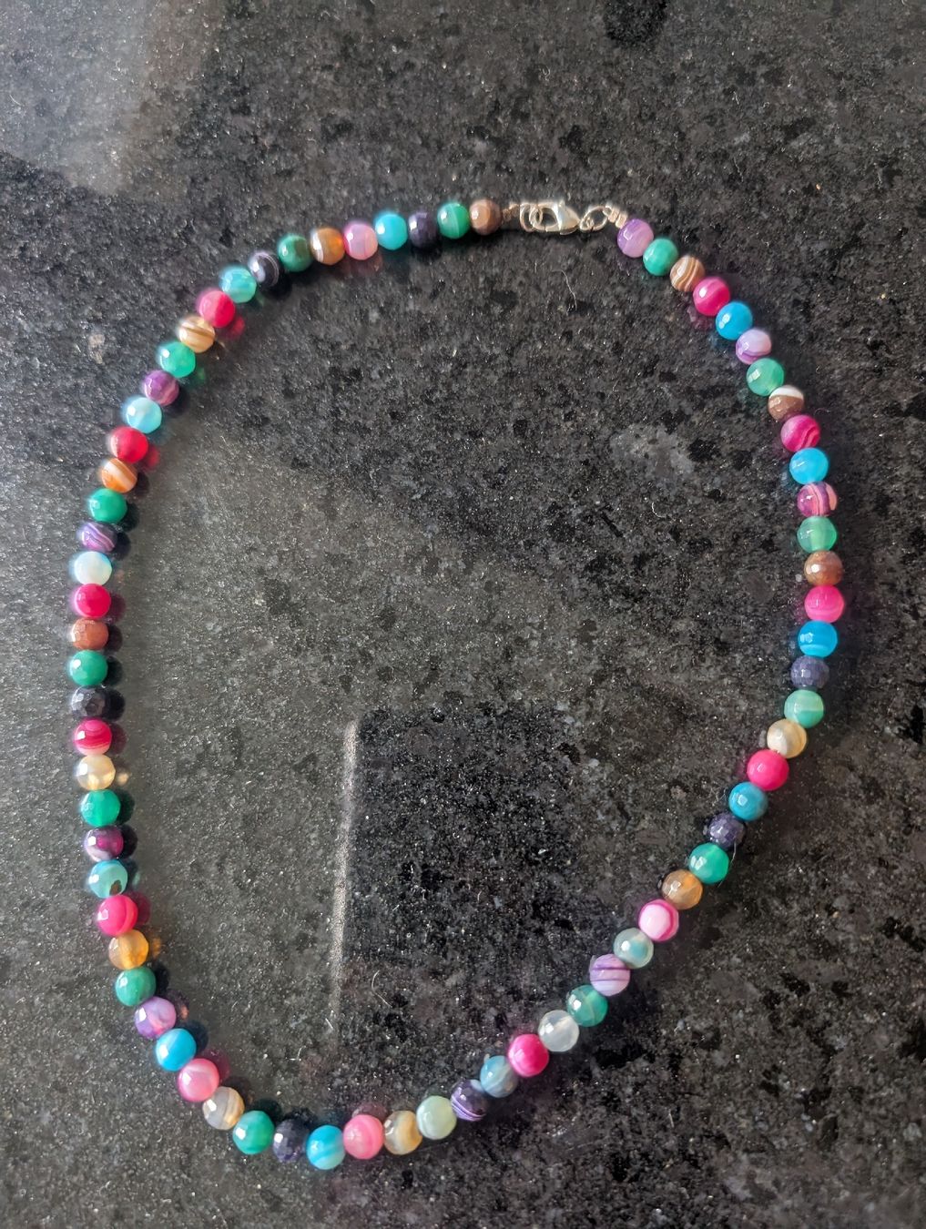 Ketten: Bunte Halskette mit Achat🌞 – Neu (gemäss Beschreibung) aus Zürich von mco_nd92 2