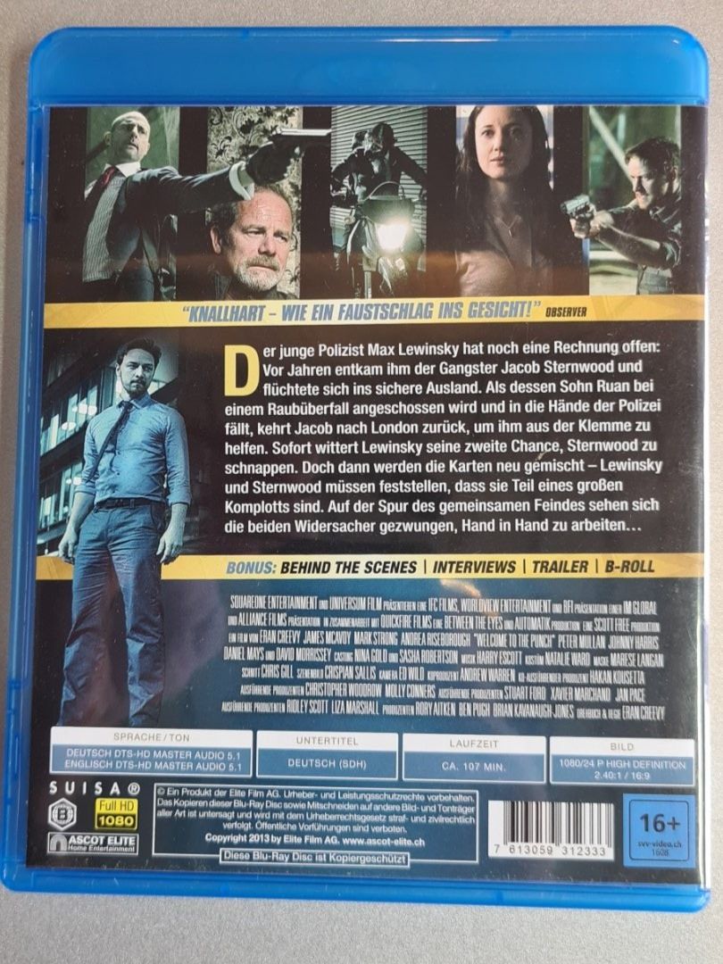 Tutti i DVDs: Enemies Welcome To The Punch – Nuovo (secondo la descrizione) da Oberkirch LU venduto da ThE_CoLLecTor666 1