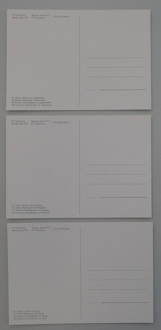 Tous les timbres: Ansichtskartenset "Die Standesläufer der 13 alten Orte" – D'occasion à Sursee par Luzernerraute 6