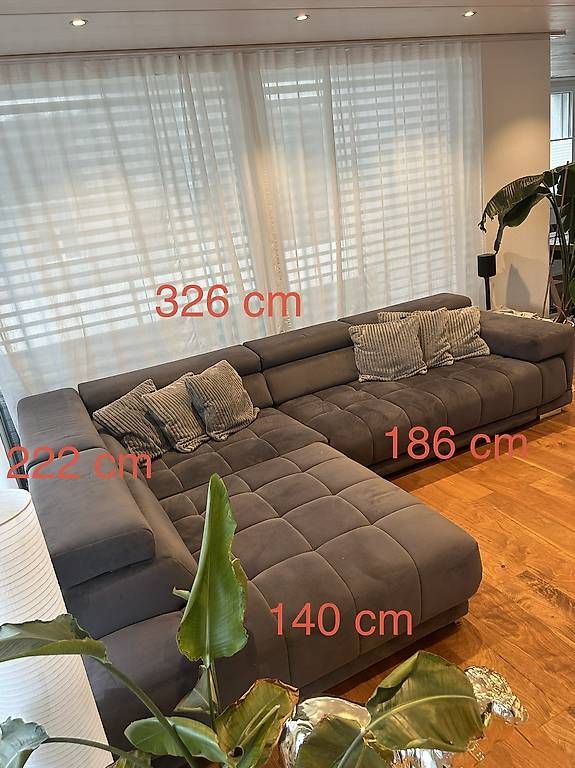 Divani: Wohnlandschaft / Sofa Samt Anthrazit  – Usato da Ulisbach venduto da lup_gx7r 2
