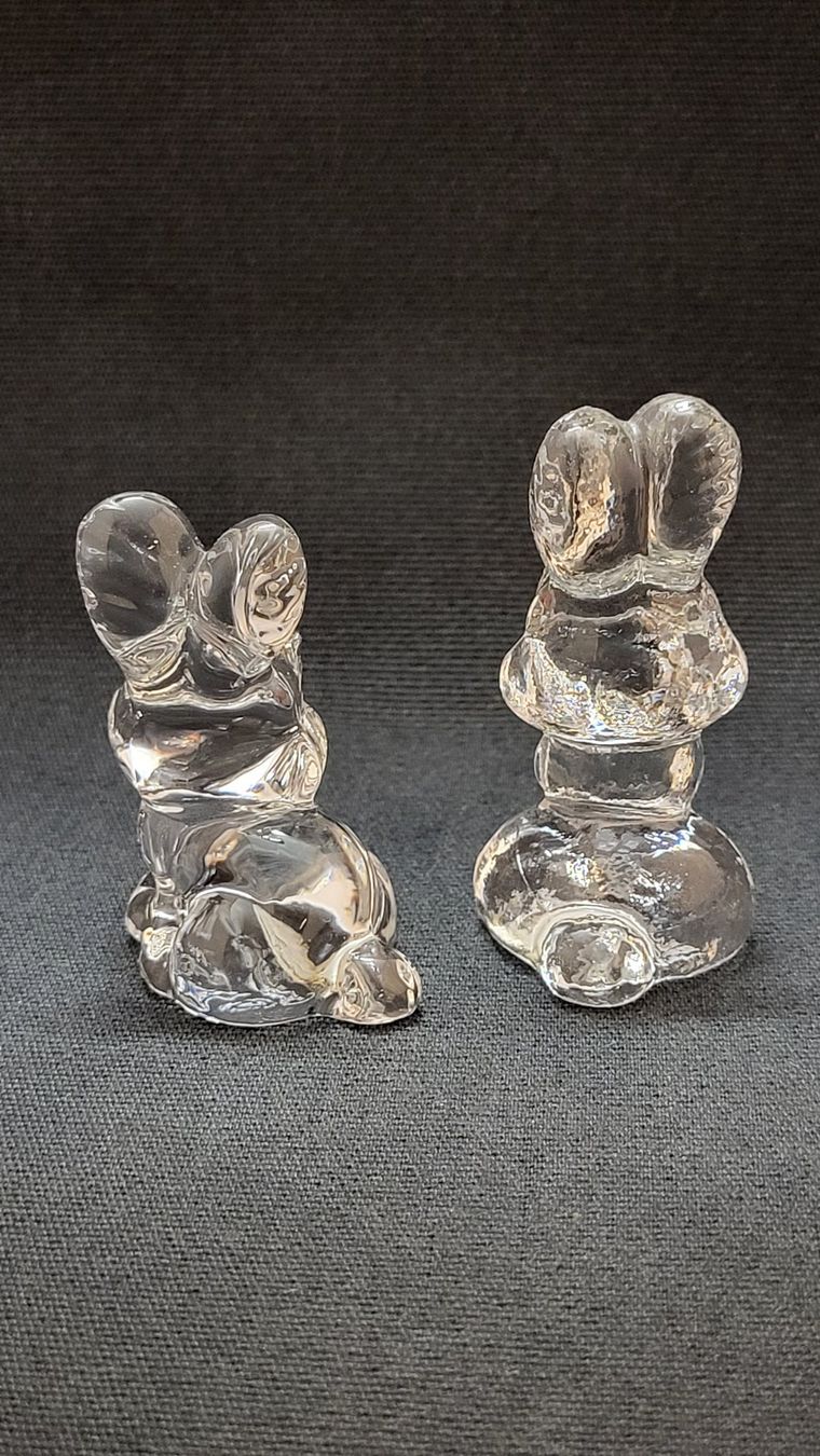 Statuette: Hasen-Paar aus Glas GOEBEL – Usato da Basel venduto da spinne02 2