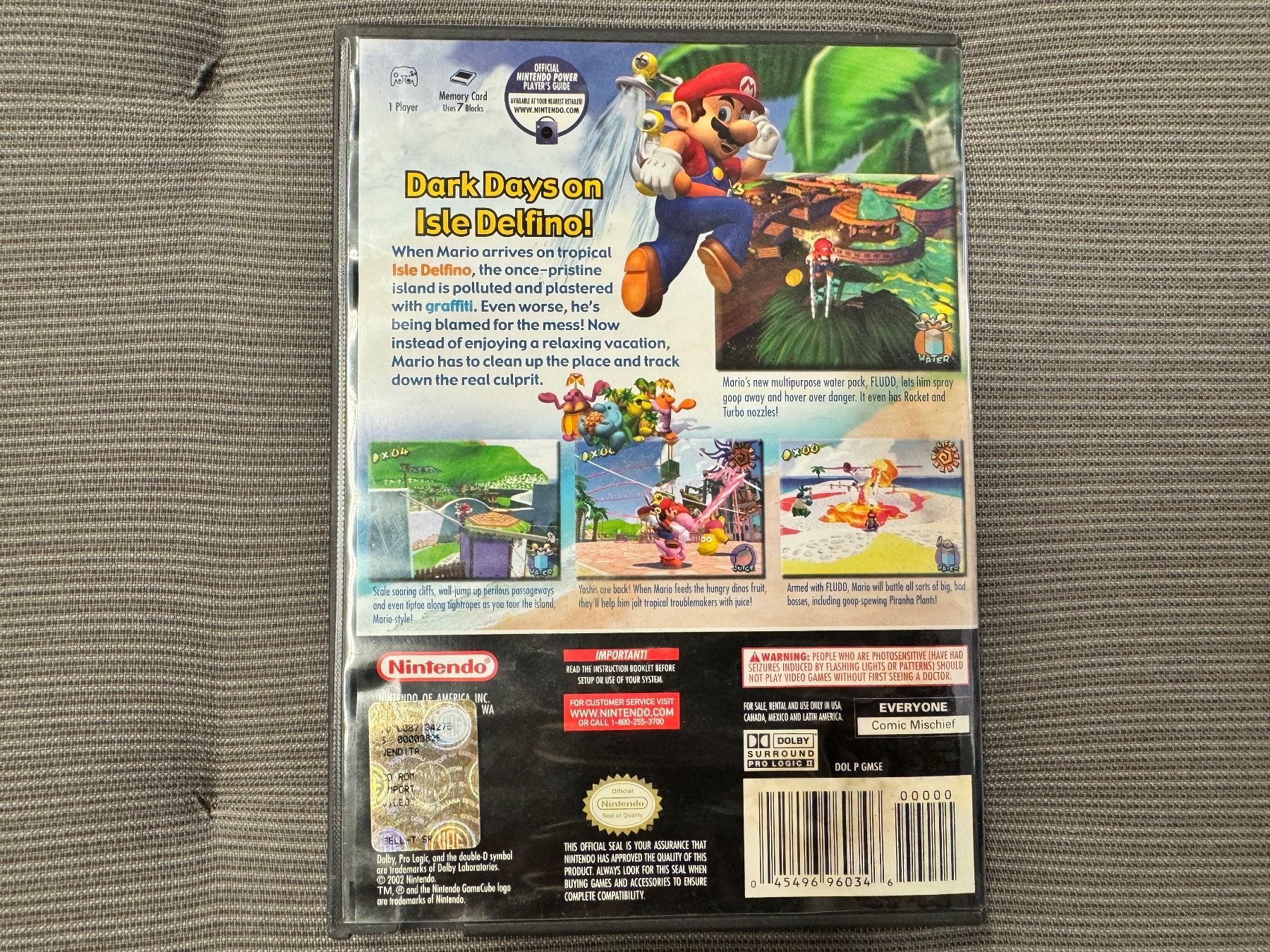 Nintendo Spiele: Super Mario Sunshine NTSC USA Gamecube – Gebraucht aus Giubiasco von  1