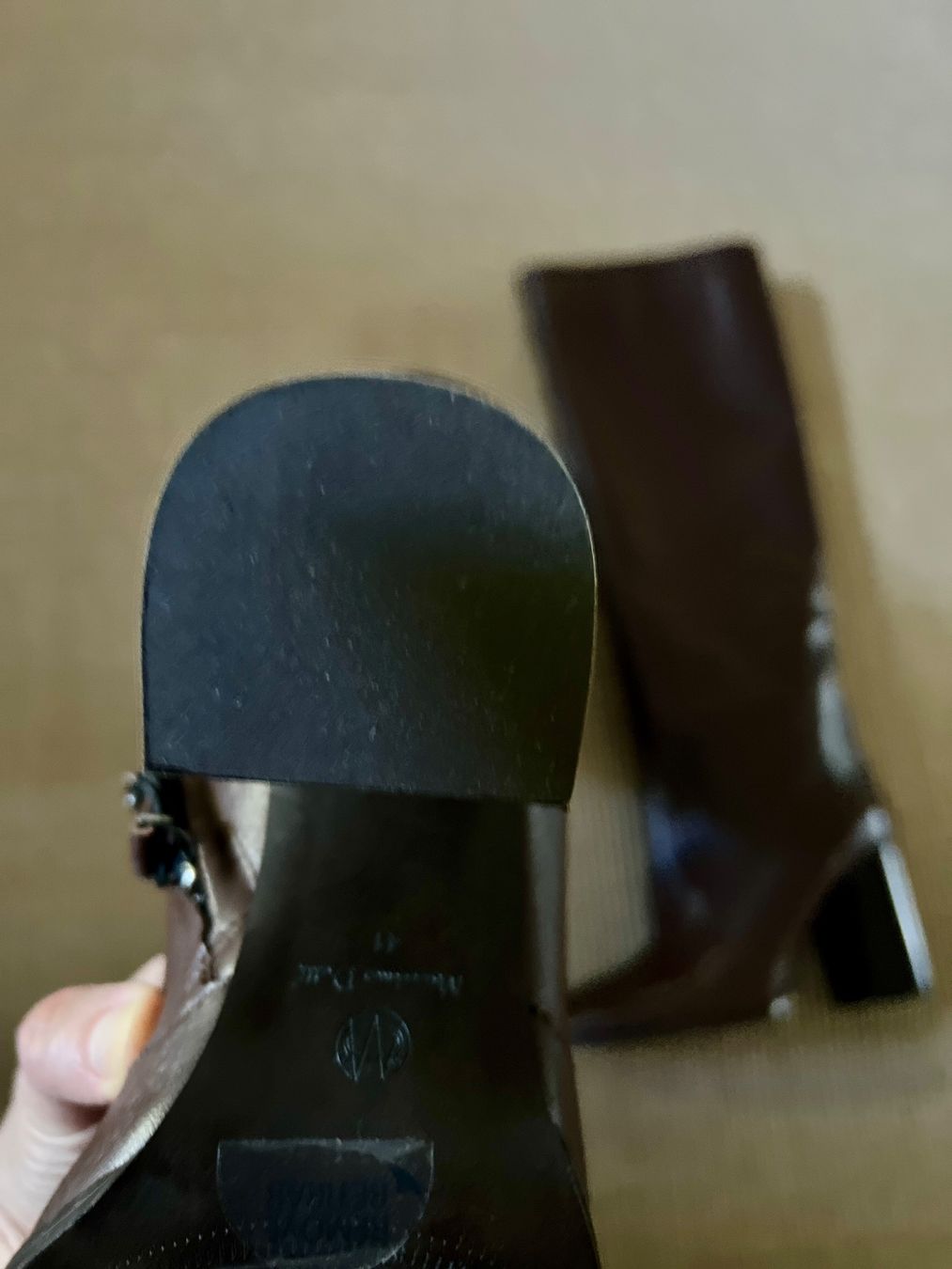 Massimo Dutti Scarpe da donna: Bottes Massimo Dutti - cuir brun - pointure 41 - NEUVES – Nuovo e nell'imballaggio originale da Nyon venduto da ikel78 4