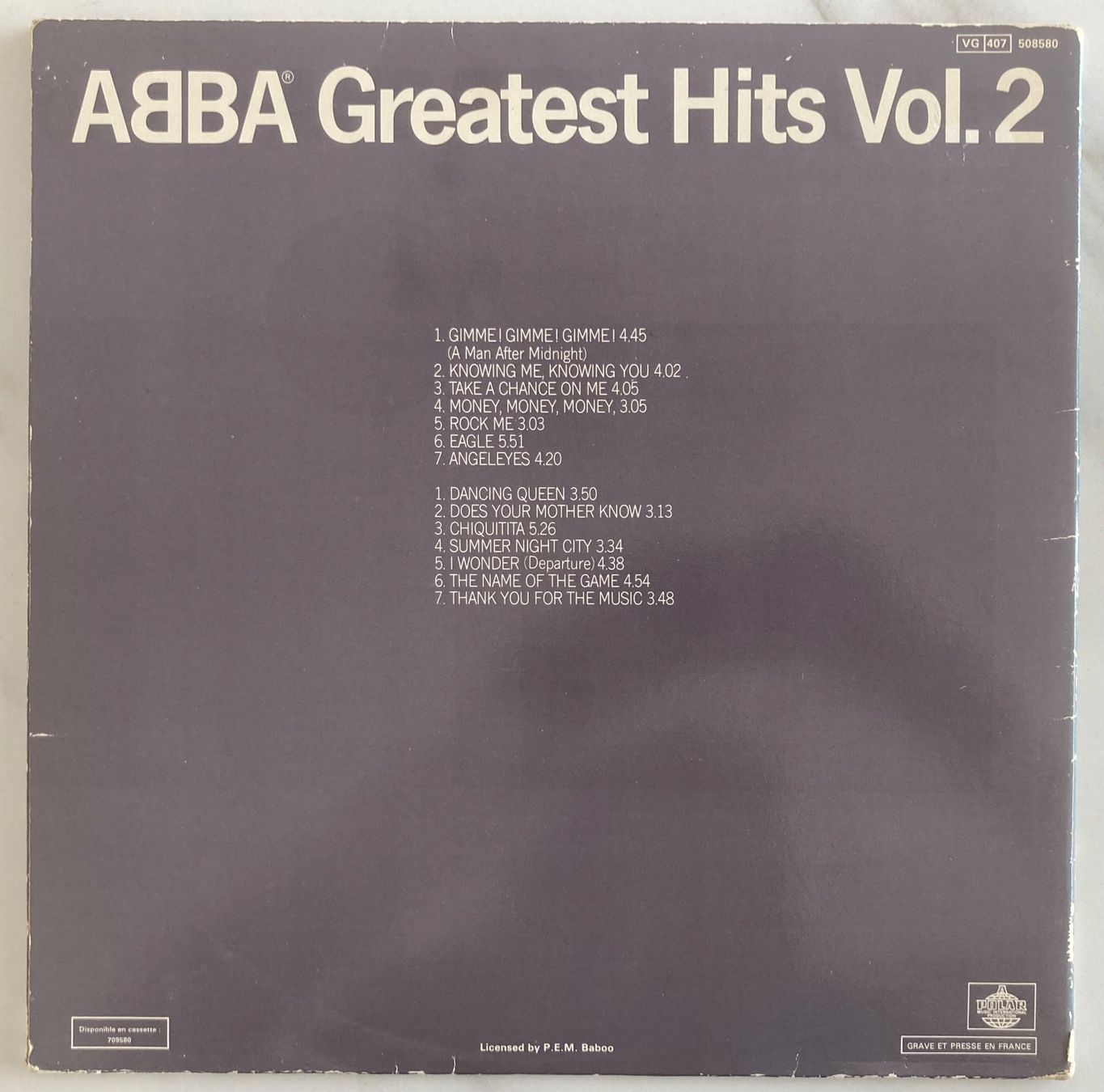 Dischi in vinile: ABBA - GREATEST HITS VOL. 2 – Usato da Poliez-Pittet venduto da Newtown-Records 1