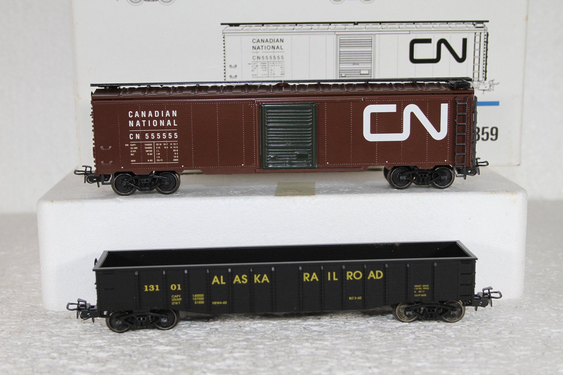 Märklin Modellini di ferrovie: Märklin 4859 USA Alaska Güterwage Set – Usato da Triesen venduto da cor_62ts 1