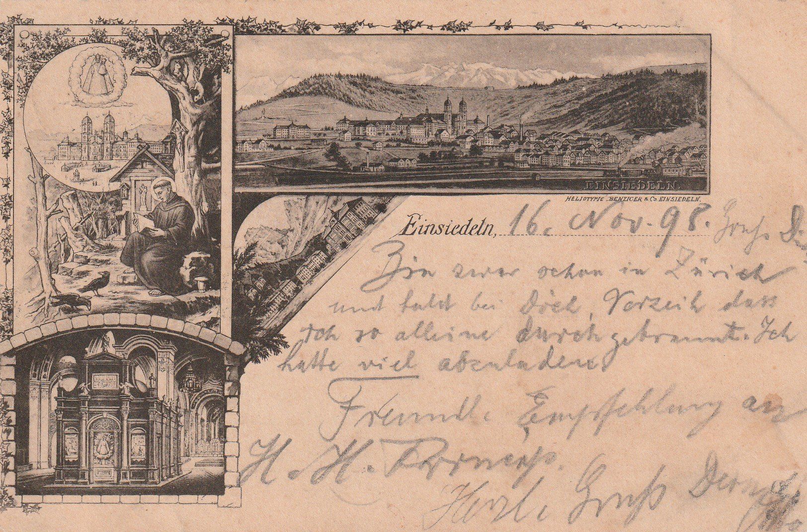 Cartes postales: Kt.Schwyz-Einsiedeln- 1898 – D'occasion à uttwil par Koehlerfred
