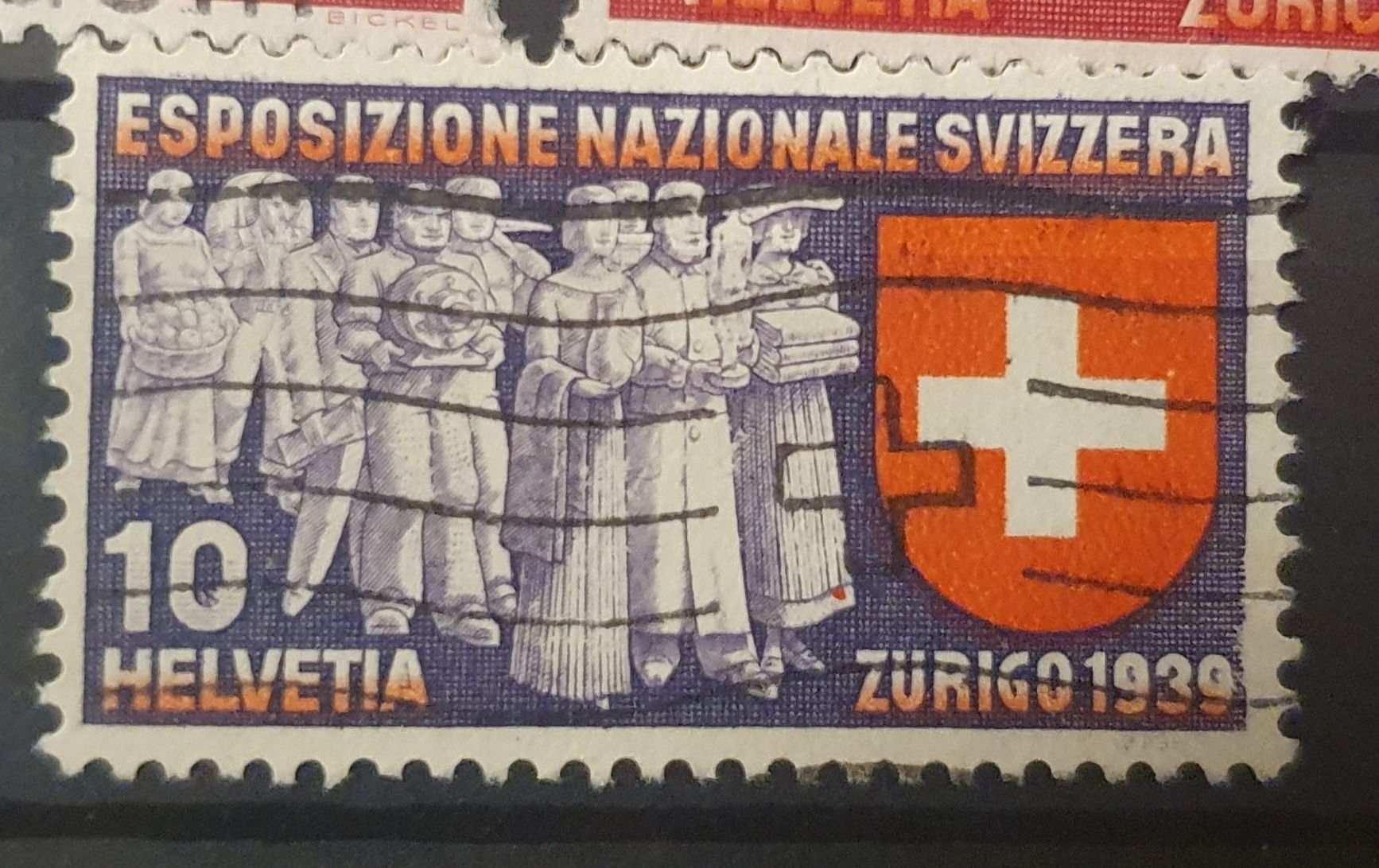 Tutti i francobolli: Schweizerische Landesausstellung 1939 PF – Usato da Balgach venduto da SIMEON27 3