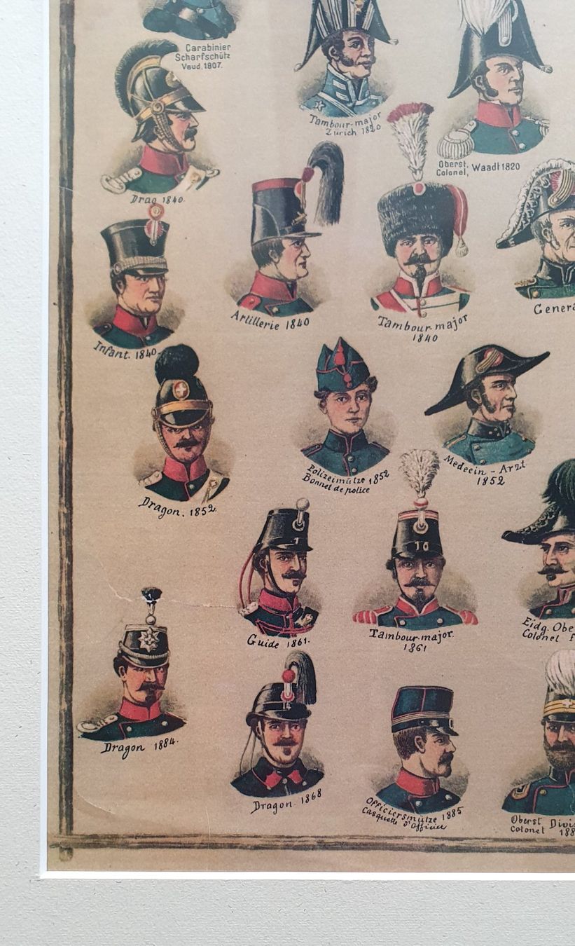 Foto & Immagini: Kopfbedeckungen der Schweizer Truppen – Usato da Kreuzlingen venduto da Rschweiz1 2