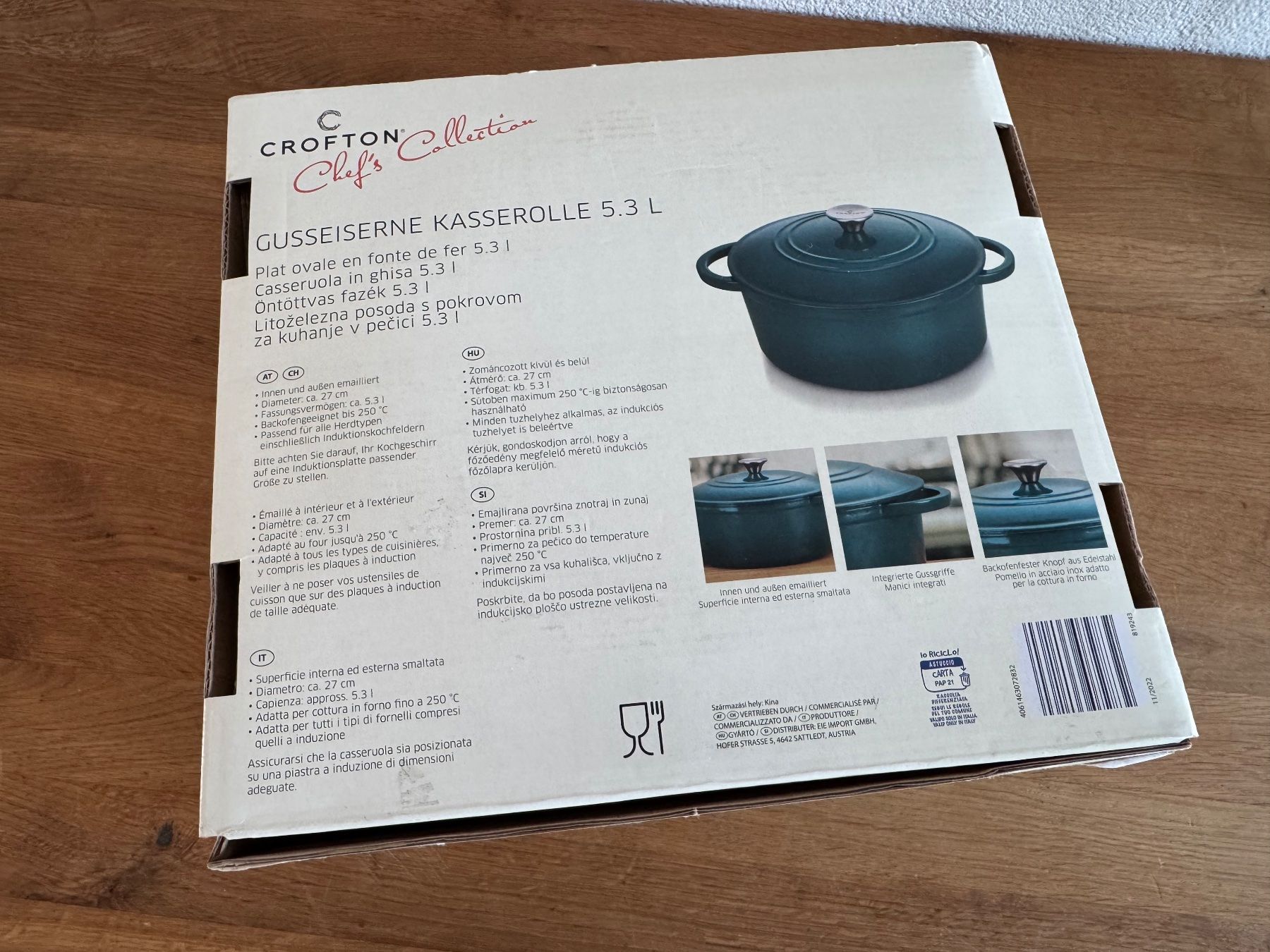 Pentole: Crofton Gusseisen Casserole – Nuovo e nell'imballaggio originale da Frauenfeld venduto da lind11 4