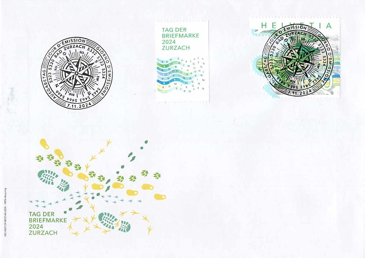 Tutti i francobolli: BAD ZURZACH - FDC mit BLOCKAUSSCHNITT !!! – Usato da Lufingen venduto da philatelieshop