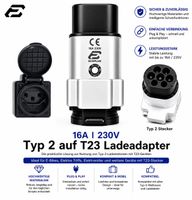 Ladeadapter Typ 2 auf T23-Steckdose  16A | 230V | ECOPLUG