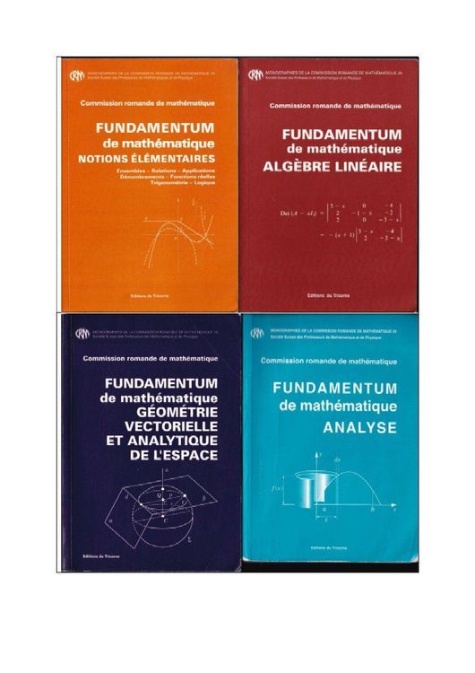 Fundamentum de mathématiques CRM 4 vol. Kaufen auf Ricardo