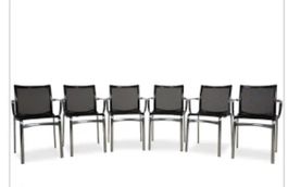 6er Set ALIAS Big Frame 44 mit Armlehne, stapelbar