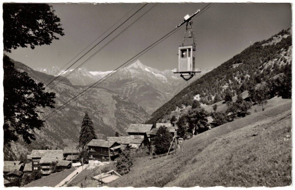 Ansichtskarten: Stalden - Luftseilbahn Stalden--Gspon – Gebraucht aus Binningen von Mountainrider
