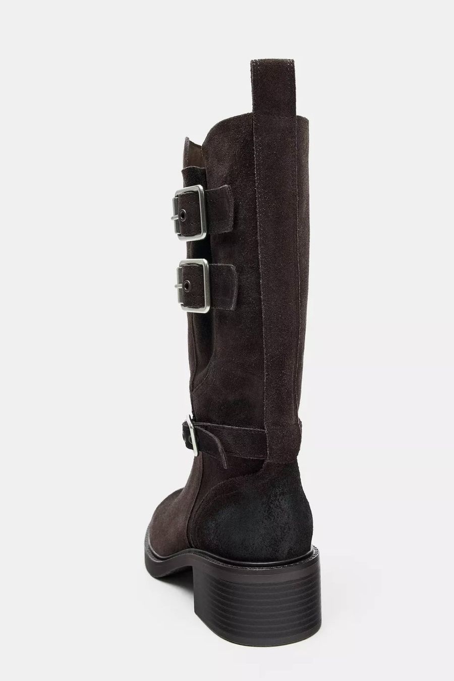 Zara Scarpe da donna: NEW Zara Buckled Split Suede Leather Ankle Boots – Nuovo e nell'imballaggio originale da St. Gallen venduto da look-twice 3
