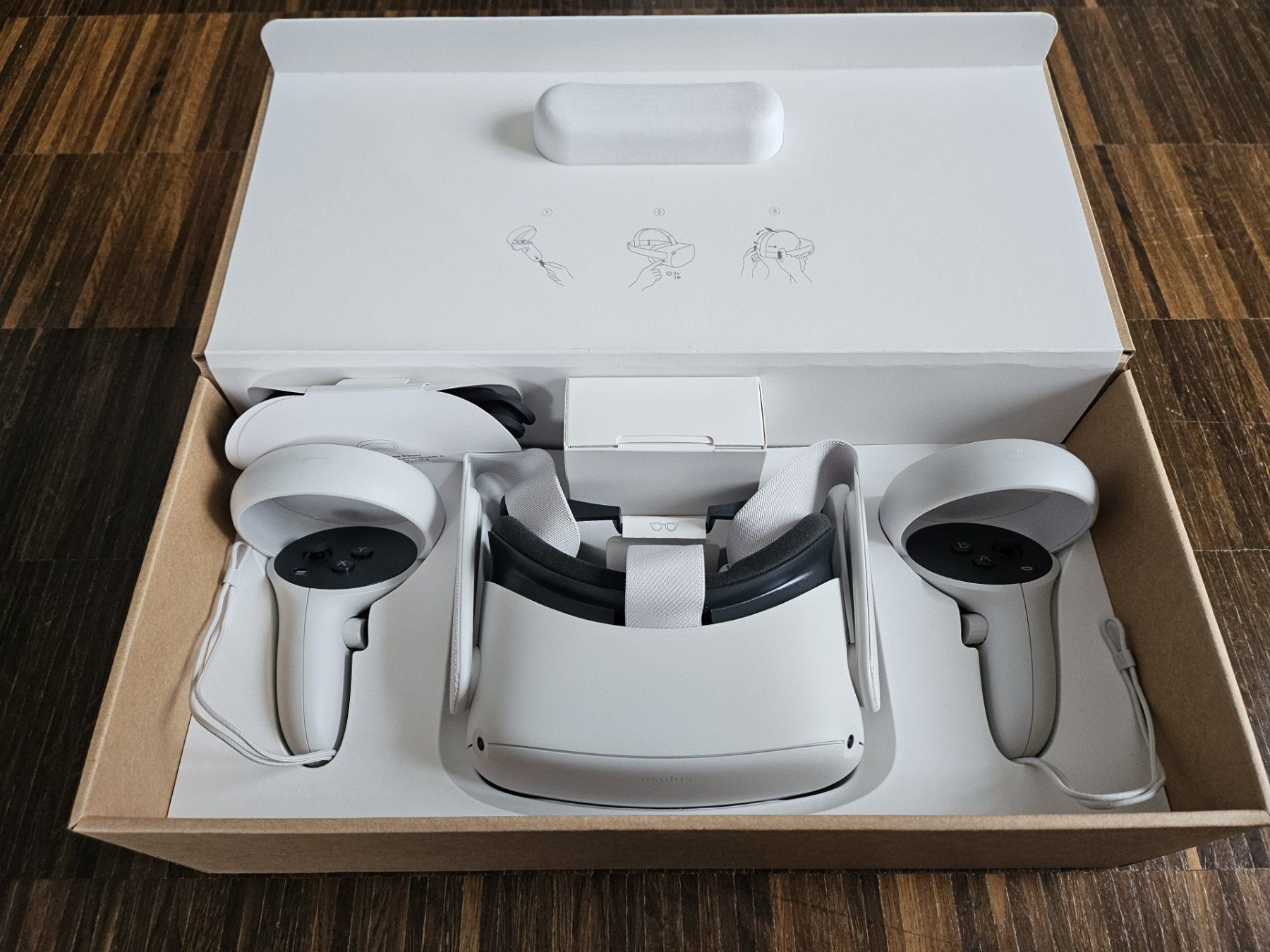 VR Brille: Oculus Quest 2 VR + Controller im Originalkarton (128 GB) – Gebraucht aus Zürich von adr_5vms 1