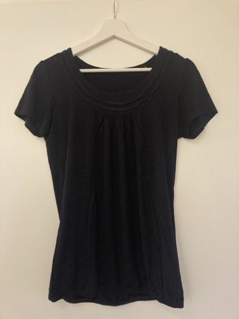 Elegantes, dunkelblaues viskose Shirt von ZERO, Grösse 36