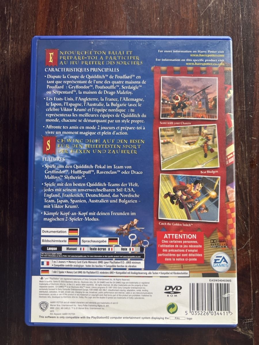 Sony Giochi: Harry Potter Quidditch World Cup PS2 Spiel – Usato da Dottikon venduto da Nate96 2