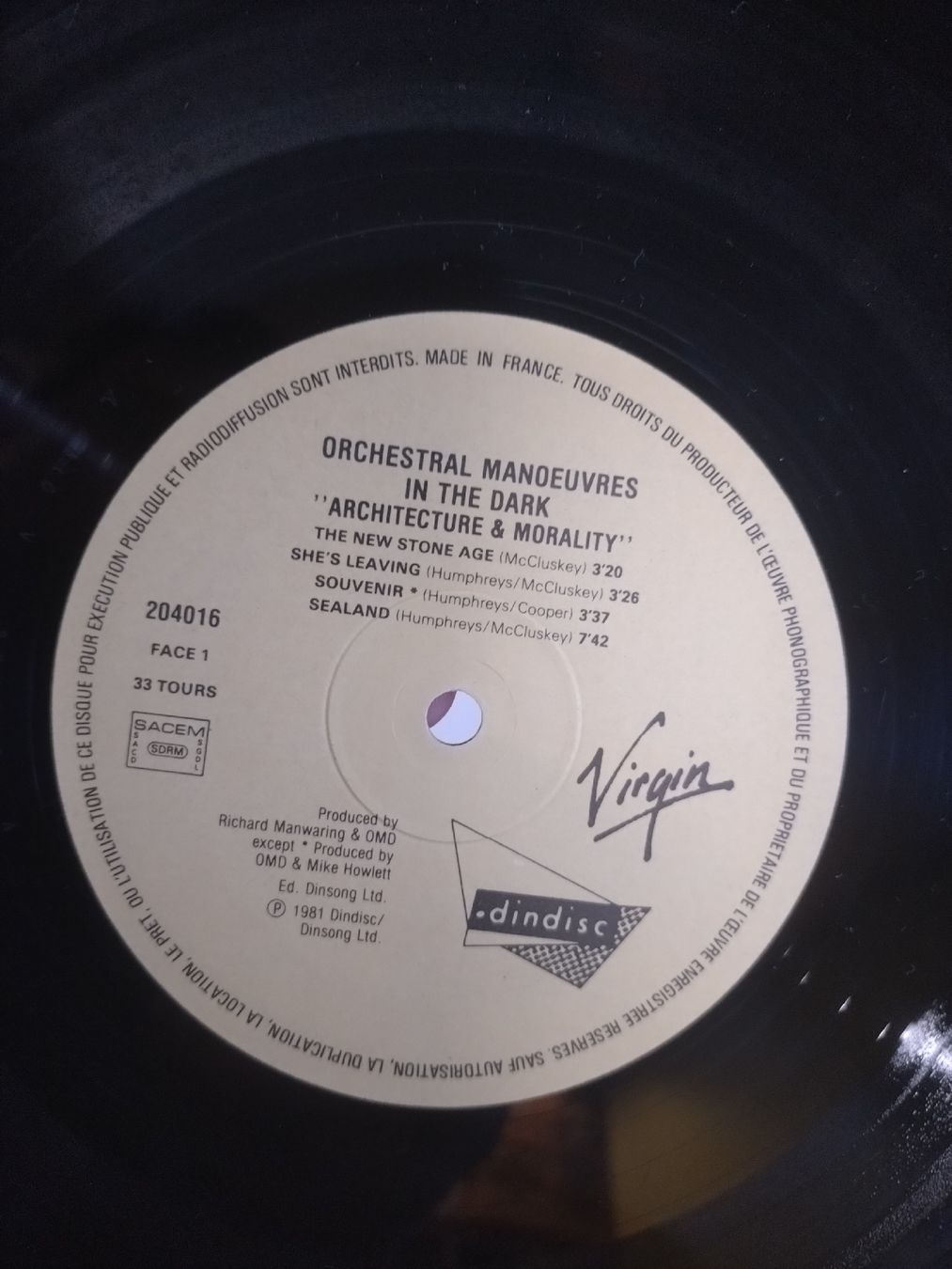 Vinyles: Disque vinyle OMD Architecture & Morality VG- – D'occasion à Farvagny-le-Grand par LaCaverne 3