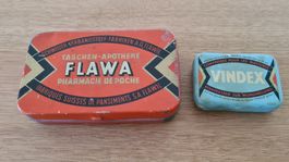 Vintage Flawa Flawil alte Taschenapotheke Blechdose 1938