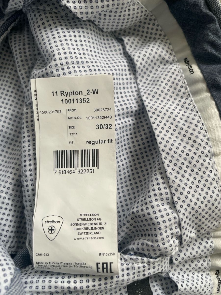 Strellson Pantaloni: Herrenhose Strellson hellblau, W30/L32 – Usato da Adligenswil venduto da Treegarden 4