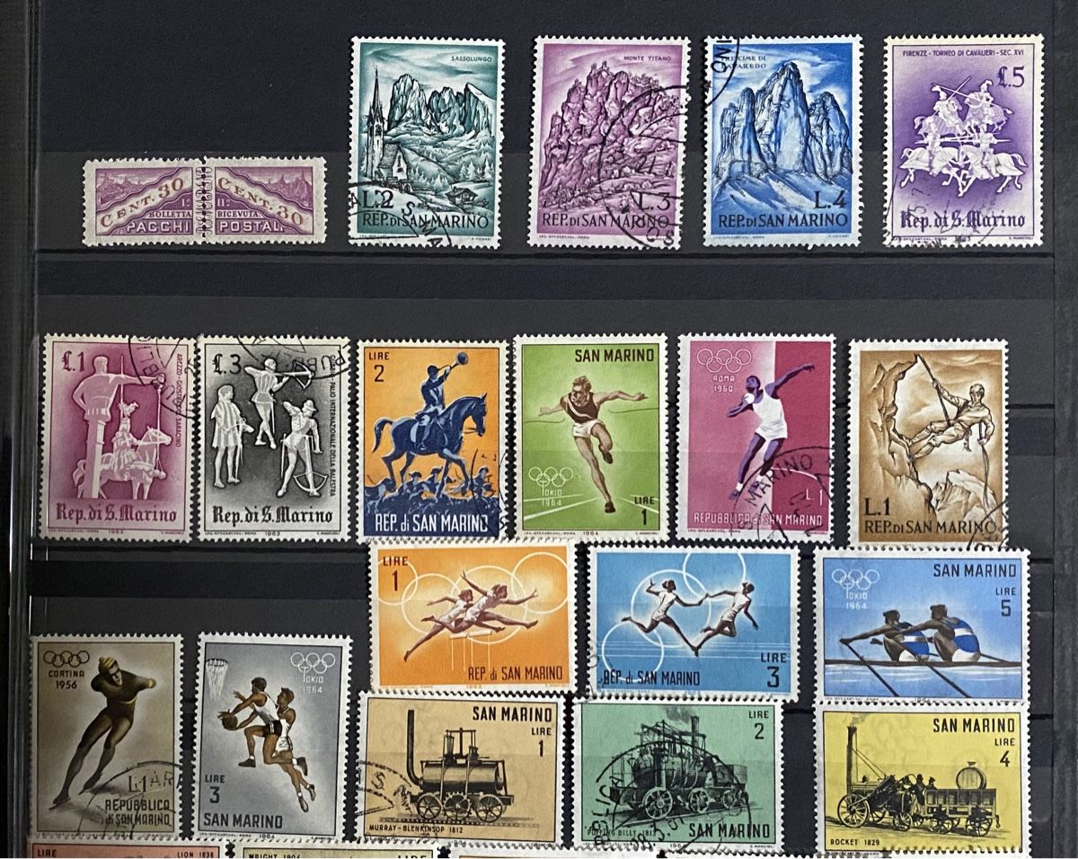 Tutti i francobolli: Timbres - San Marino – Usato da Petit-Lancy venduto da Solcarm 2