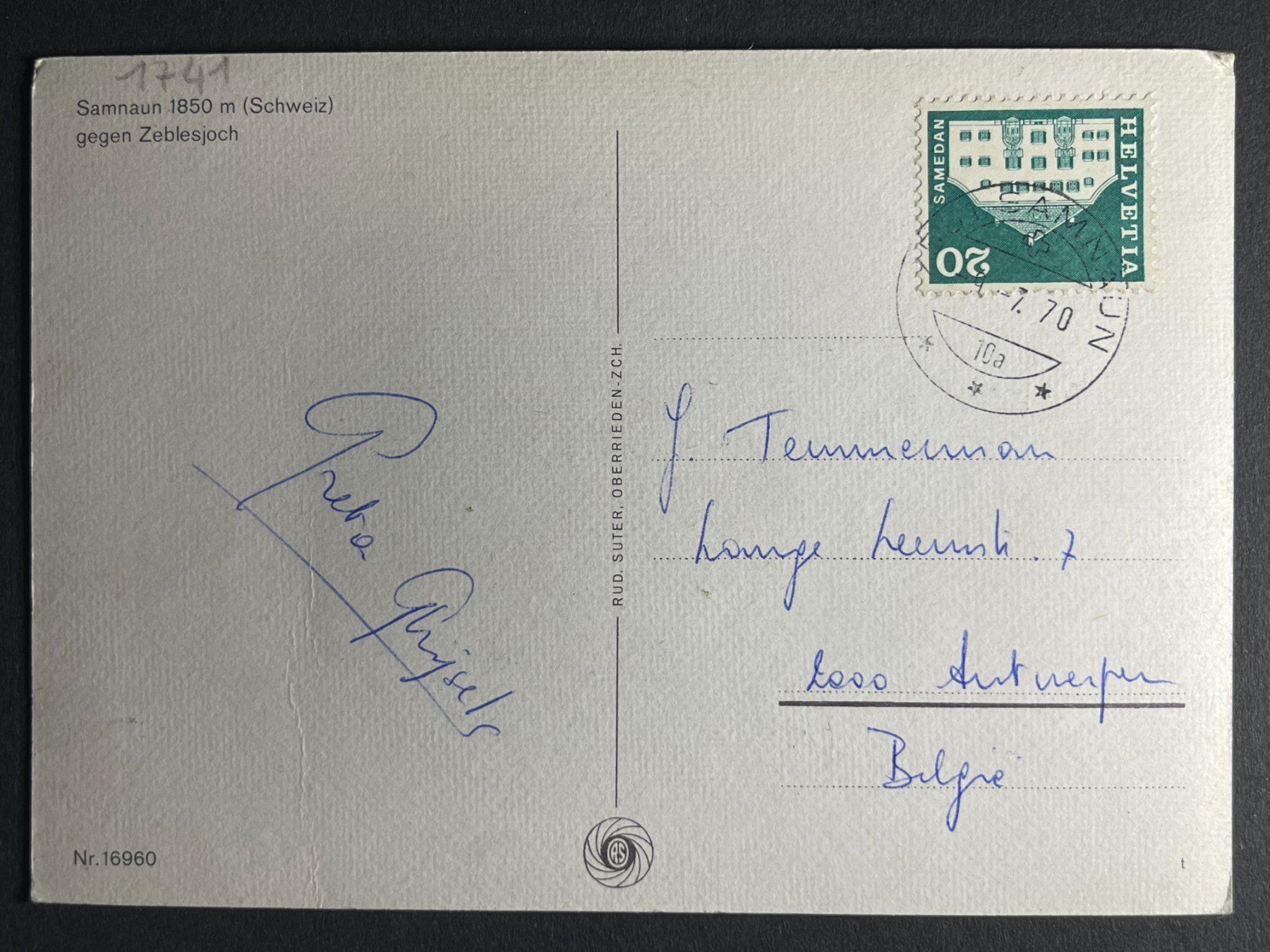 Cartoline postali: Samnaun gegen Zeblesjoch – Usato da Steg VS venduto da _vinci_ 1