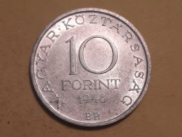 Ungarn 10 Forint "Revolution von 1848" 1948 Silber ***RAR***