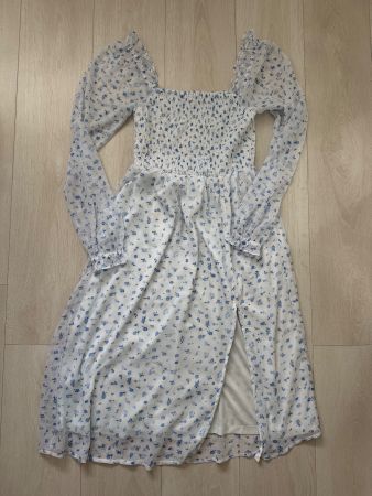 Vero Moda Sommerkleid, blaues Blumenmuster, Grösse XS