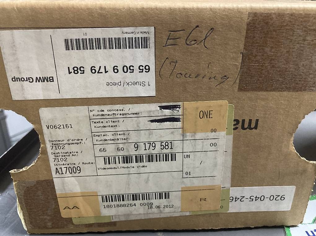Alle Autoersatzteile: Videomodul BMW / 65509179581 – Gebraucht aus Innerberg von Spidii