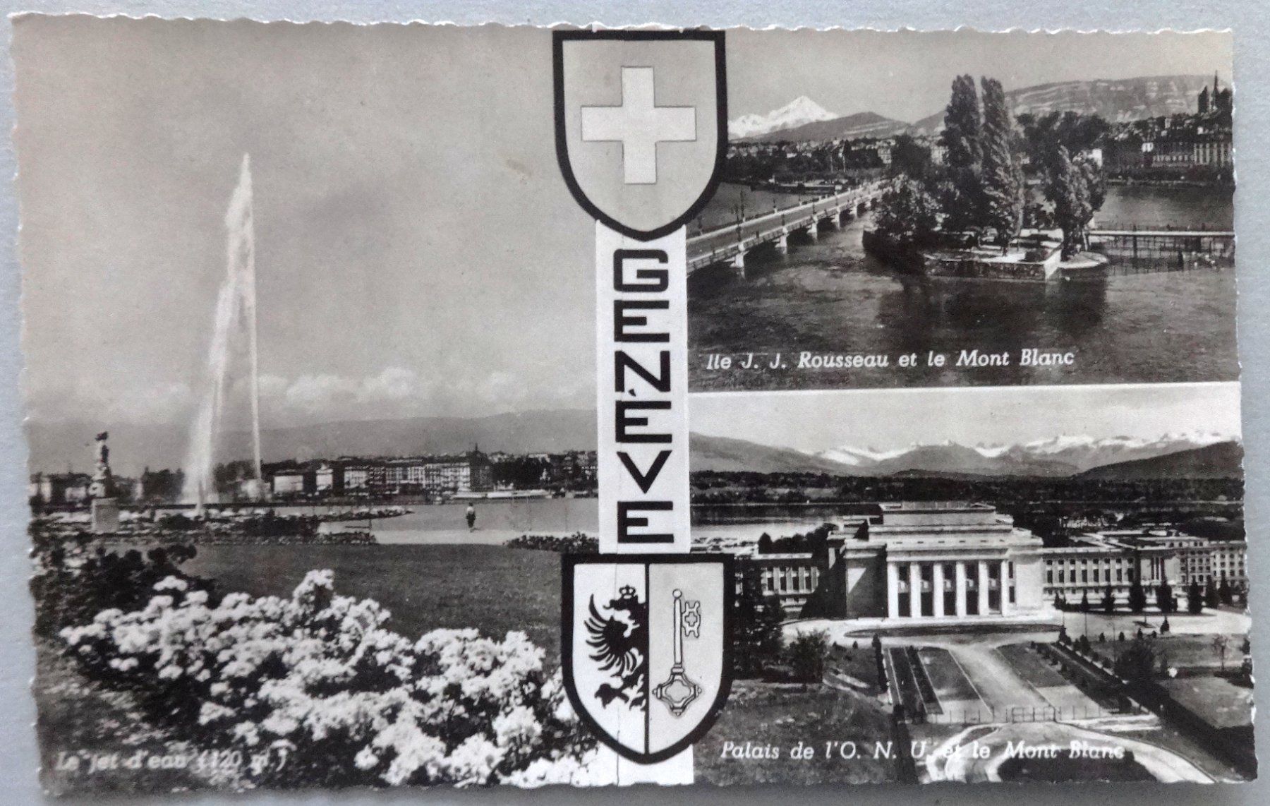 Cartoline postali: Genève - Multivues – Usato da Fétigny venduto da Billy2miny