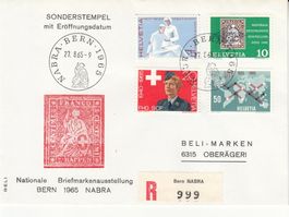 SBK 428 - 431 mit Sonderstempel S. 599 NABRA Bern