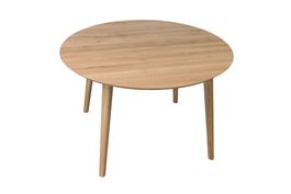 Gardeko Holztisch rund 120 cm Ausziehtisch Eiche massiv neu