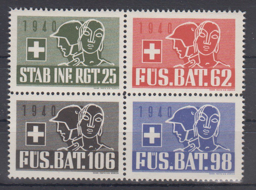 Tous les timbres: Bloc militaire 1940 – D'occasion à Boécourt par Denteles66