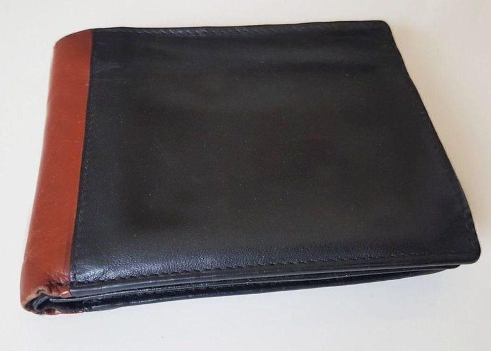DAVID JONES AUTHENTIQUE portefeuille/porte-monnaie cuir TBEG vintage EUR 38,00 - FR