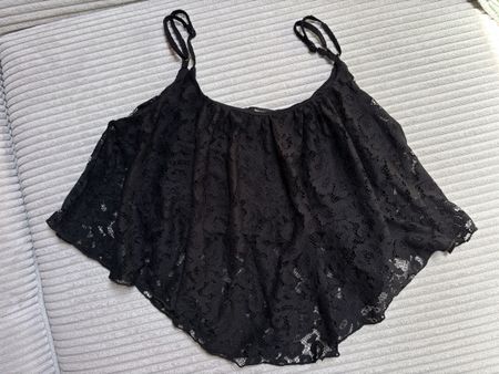 Crop top Tally Weijl mit Spitze, Schwarz, Grösse M 