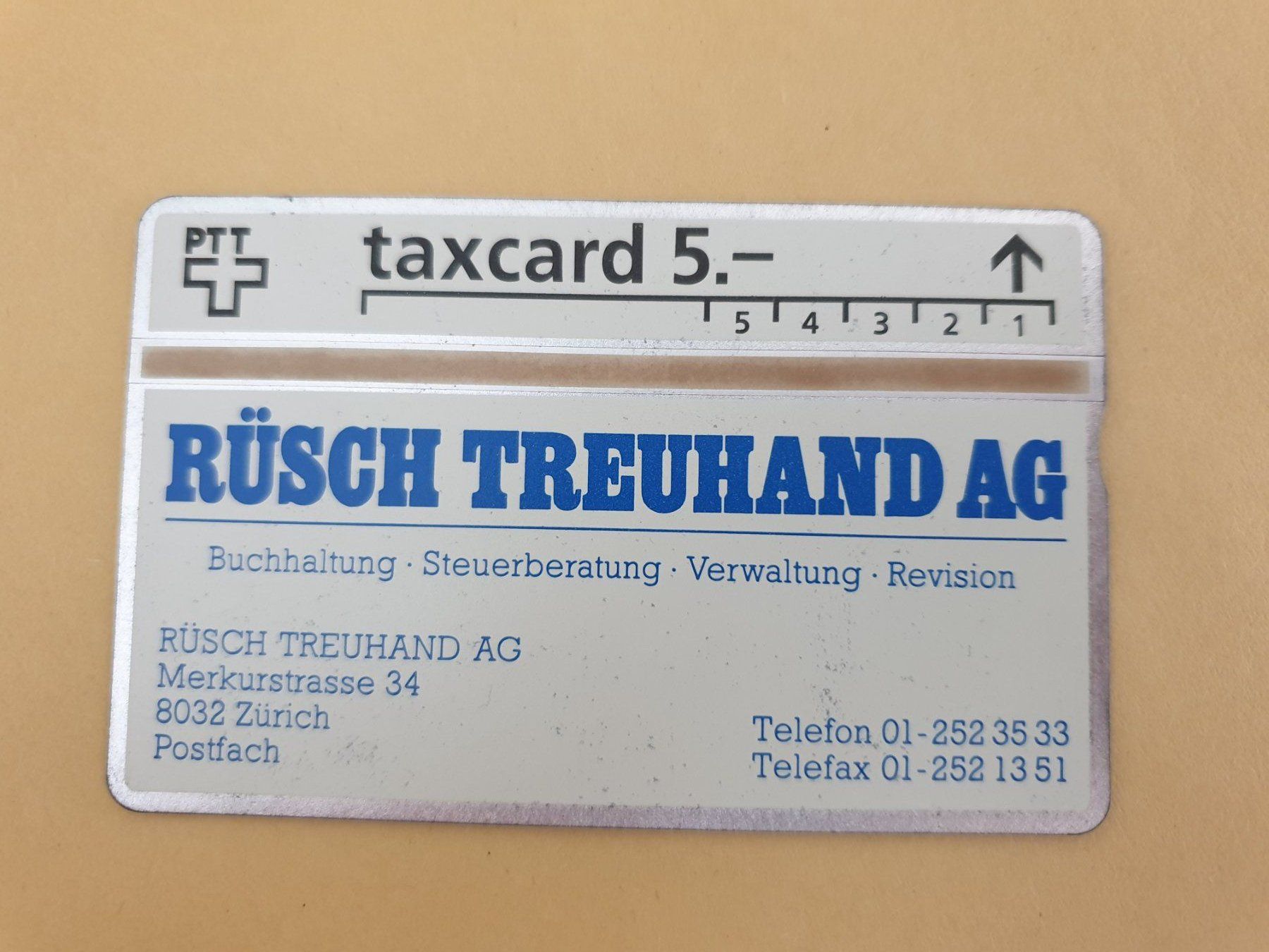 Schede telefoniche: Rüsch Treuhand AG 208L ungebr – Usato da Rain venduto da chesz