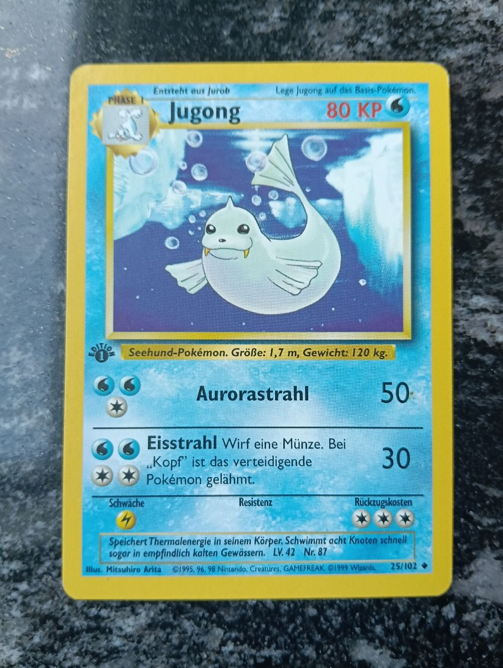 Pokémon Sammelbilder & Trading cards: Pokemon Base Set 1 Edition Jugong – Gebraucht aus LEUZIGEN von mic_sdh5