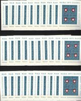 1971, 30 Blocks W45 "NABA 1971", Serie nummeriert 1 - 30