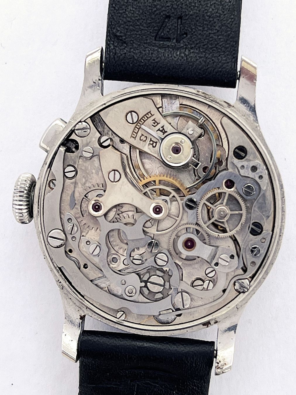 Tag Heuer Orologi: Heuer Chronograph, Ref. 2403, single-pusher, Vintage – Usato da Zürich venduto da Gemperle 7