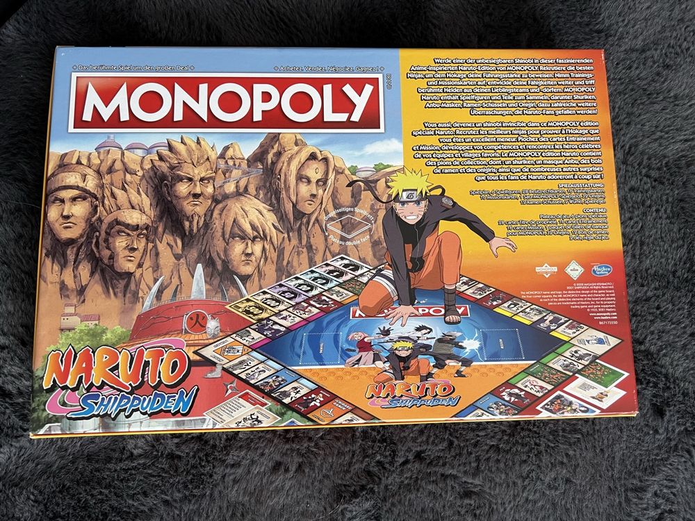 Jeu De Société Monopoly Édition Naruto - Neuf Sous Blister - Collection Officielle