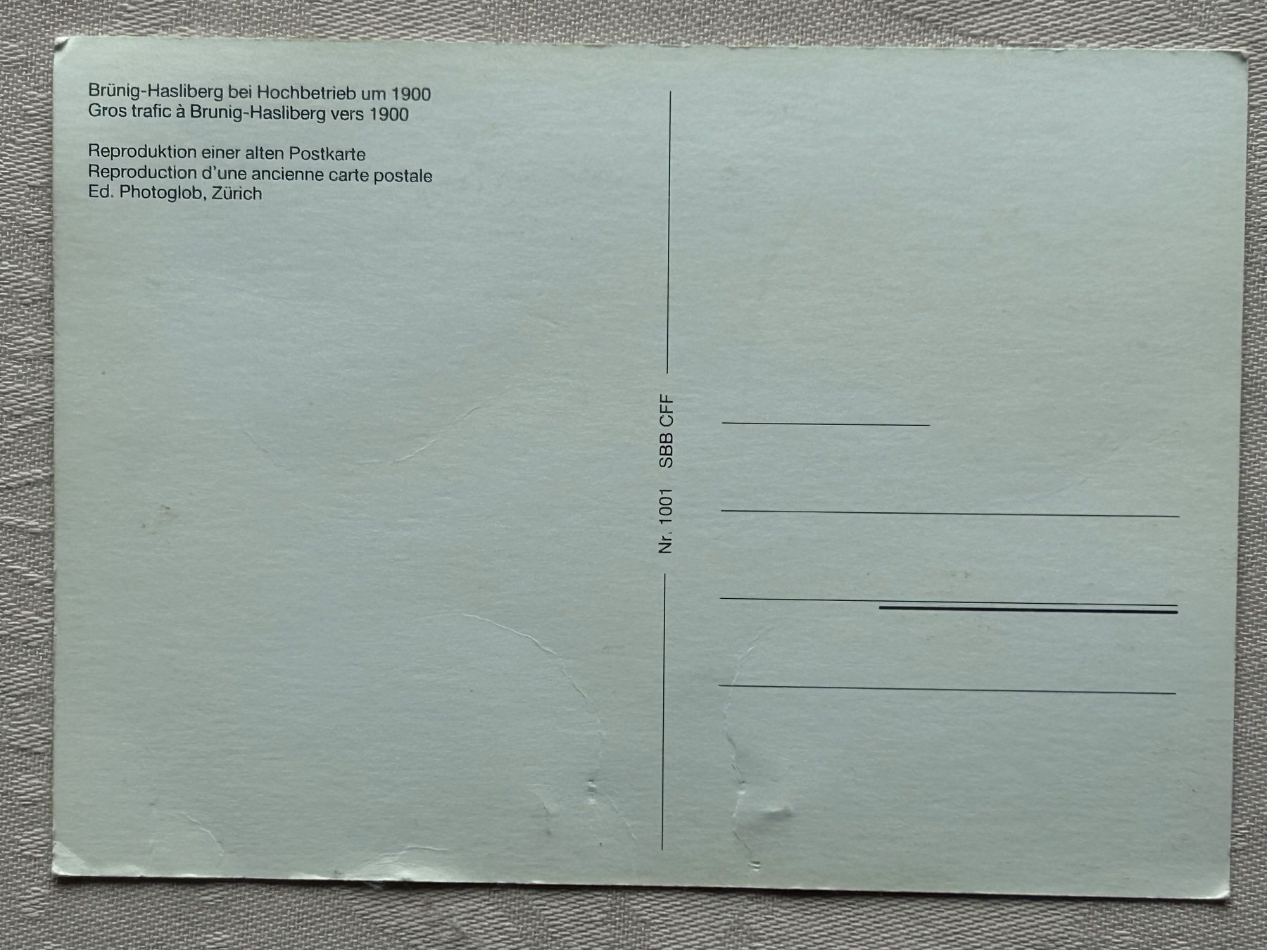 Ansichtskarten: BE Brünig-Hasliberg Bahnhof um 1900 – Neu (gemäss Beschreibung) aus Gächliwil von H-PL 1