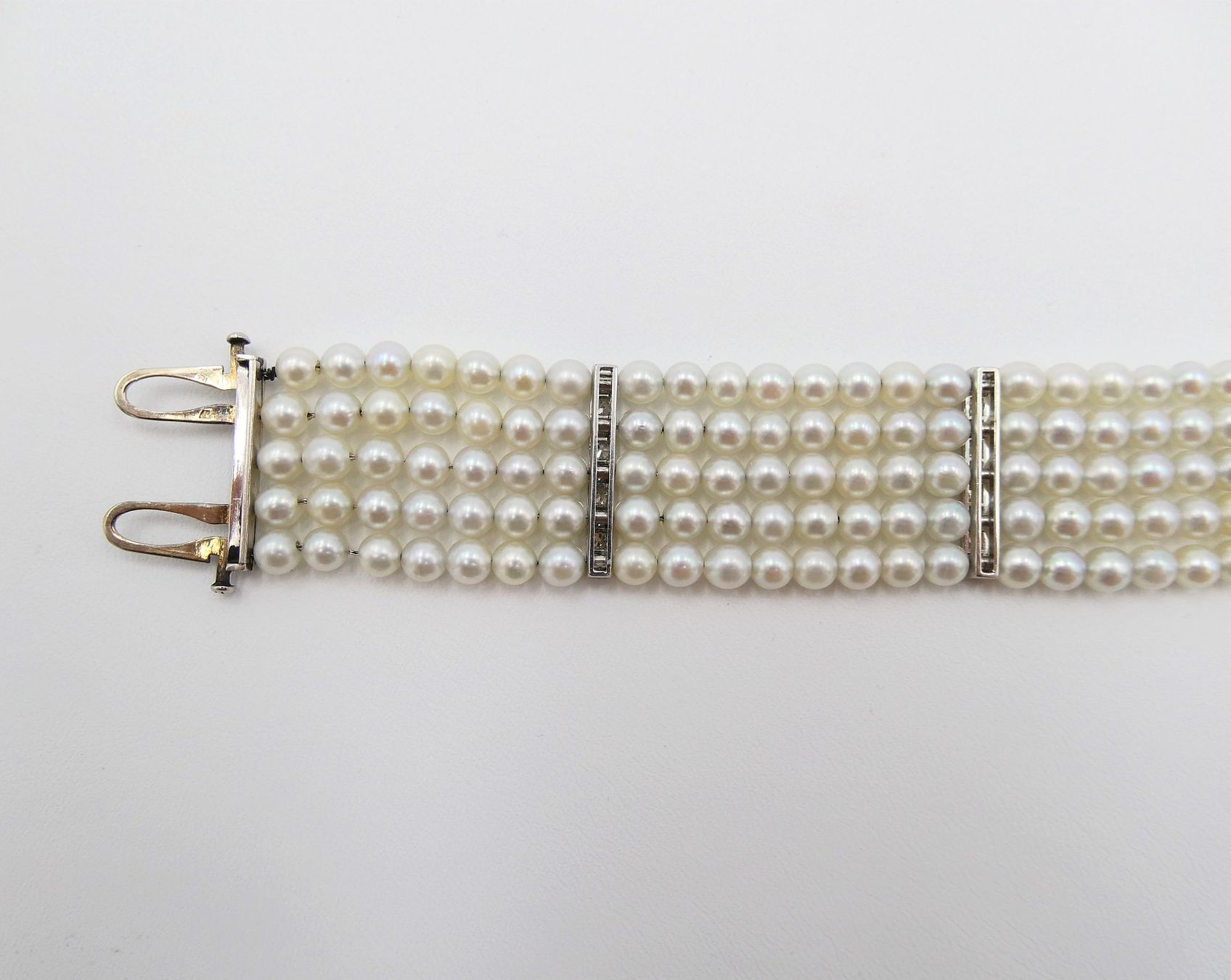 Bracciali & Braccialetti: ART DECO PERLENBRACELET MIT DIAMANTEN – Usato da Luzern venduto da EdiGem 6