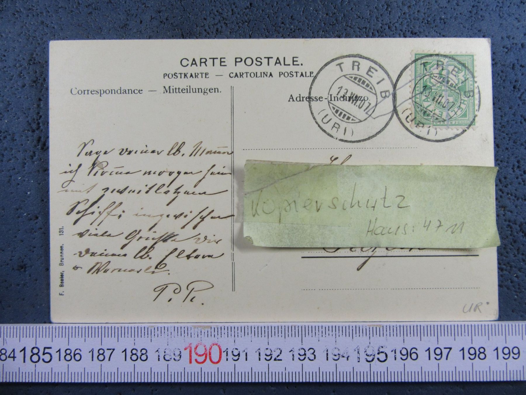 Cartoline postali: DAS RÜTLI URI AK MIT LIED 1907 – Usato da Ettingen venduto da Hausi4711 2