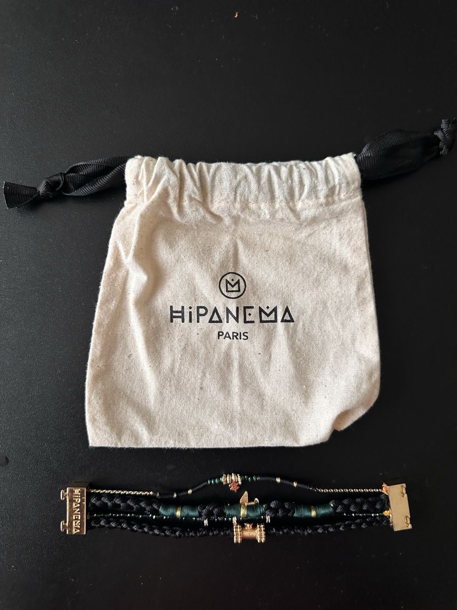 Hipanema Bracciali & Braccialetti: Bracelet multi-rangs Hipanema  - Noir et Ver – Usato da Genève venduto da Frippop