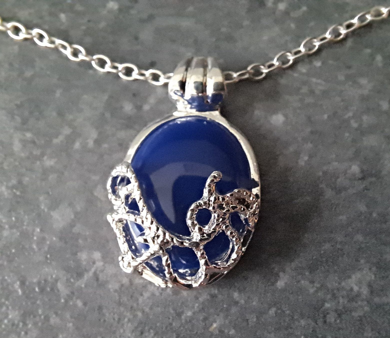 Catenine: Collier en opale plaqué argent – Nuovo e nell'imballaggio originale da St-Imier venduto da supernova21 2