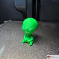 Cute Alien 3D Printed Figure Green Desk Decor