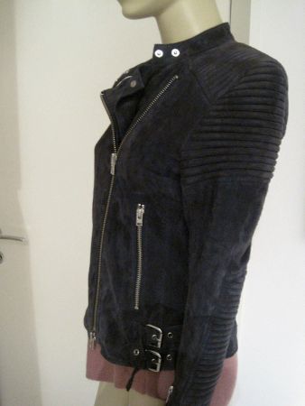 Closed Wildlederbikerjacke